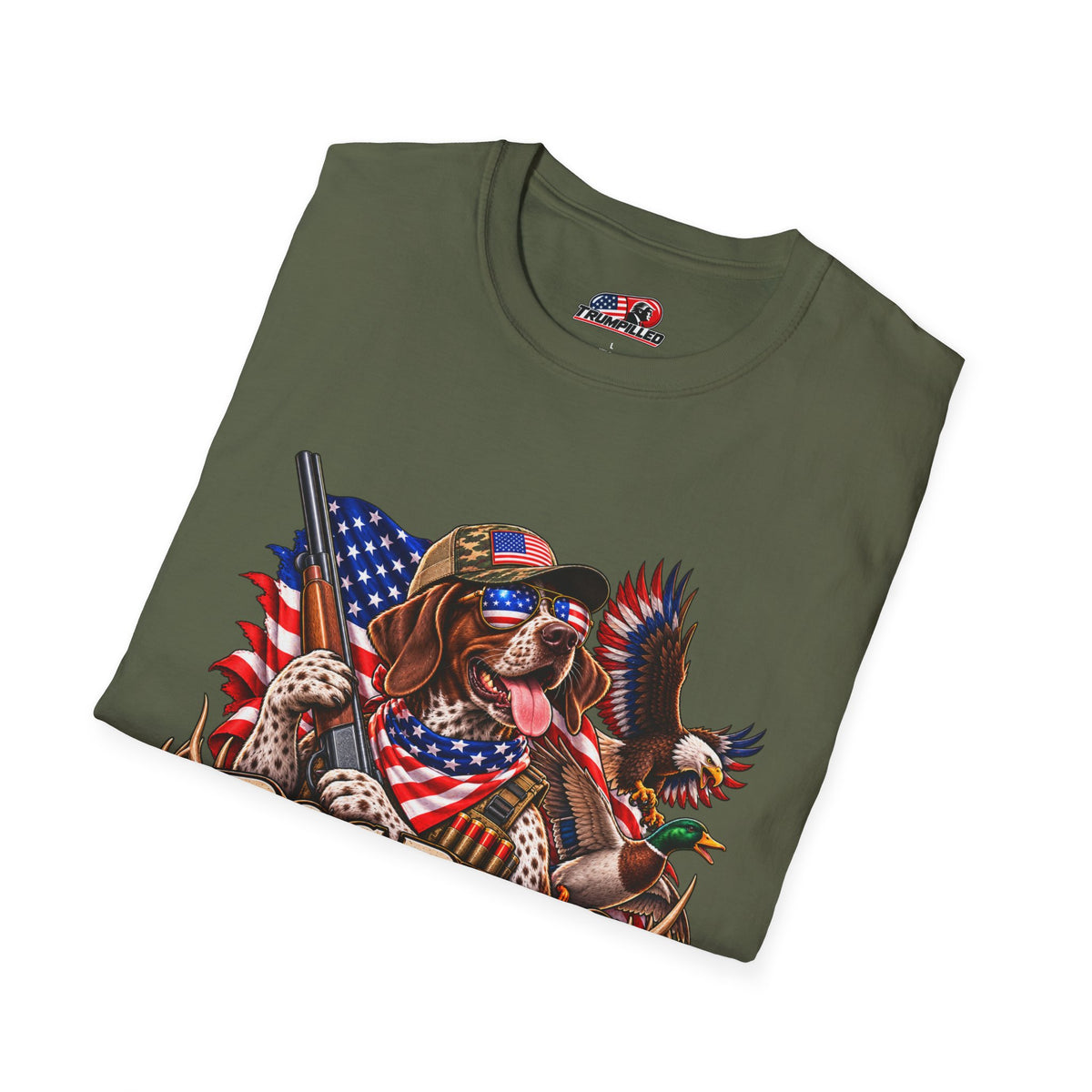 Dog Bless America Patriotic T-Shirt